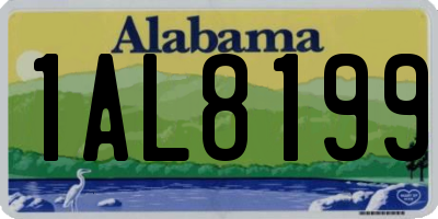 AL license plate 1AL8199