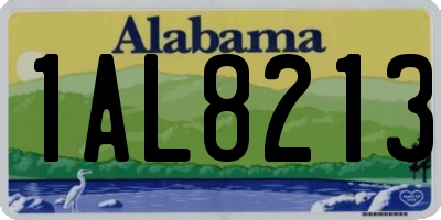 AL license plate 1AL8213