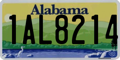AL license plate 1AL8214