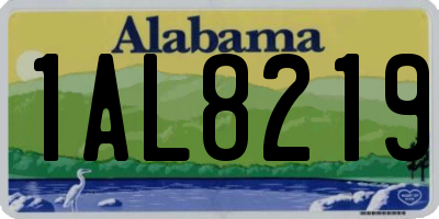 AL license plate 1AL8219