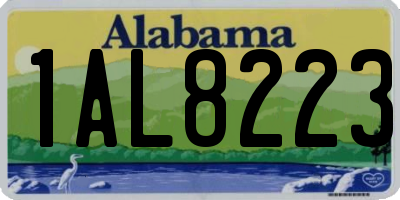 AL license plate 1AL8223