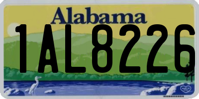 AL license plate 1AL8226