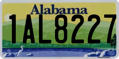 AL license plate 1AL8227