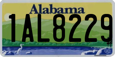 AL license plate 1AL8229
