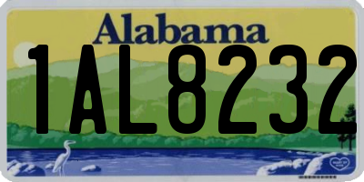 AL license plate 1AL8232