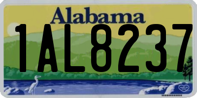 AL license plate 1AL8237
