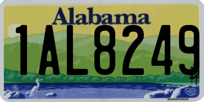 AL license plate 1AL8249
