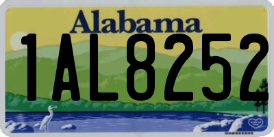 AL license plate 1AL8252