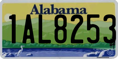 AL license plate 1AL8253