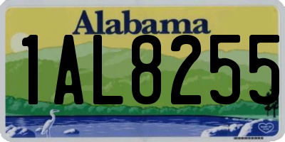 AL license plate 1AL8255