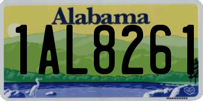 AL license plate 1AL8261