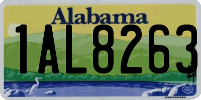 AL license plate 1AL8263