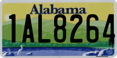 AL license plate 1AL8264