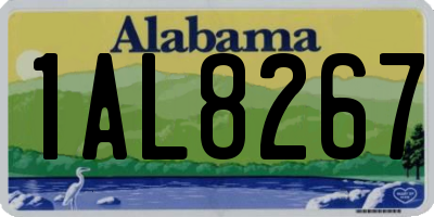 AL license plate 1AL8267