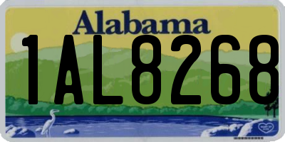 AL license plate 1AL8268