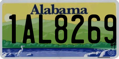 AL license plate 1AL8269