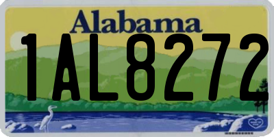AL license plate 1AL8272