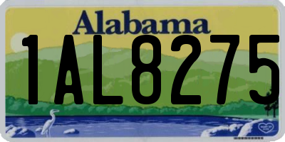 AL license plate 1AL8275