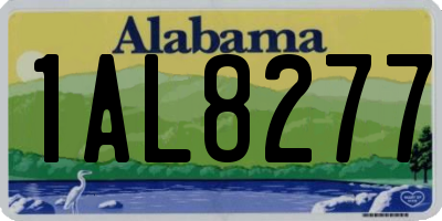 AL license plate 1AL8277