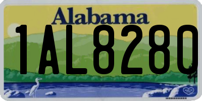 AL license plate 1AL8280