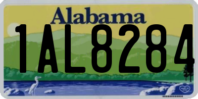 AL license plate 1AL8284