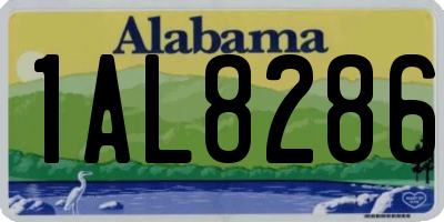 AL license plate 1AL8286
