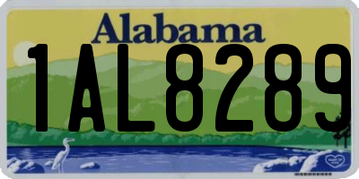 AL license plate 1AL8289