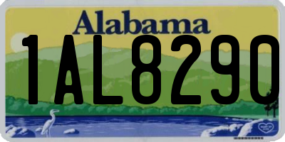 AL license plate 1AL8290