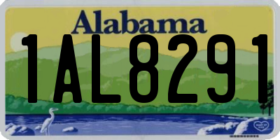 AL license plate 1AL8291