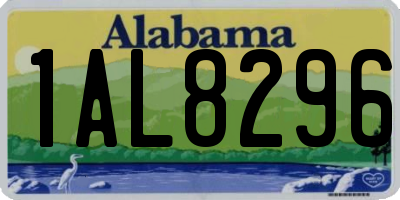 AL license plate 1AL8296