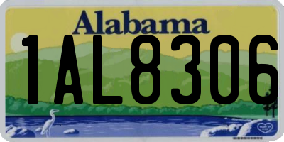 AL license plate 1AL8306