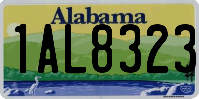 AL license plate 1AL8323