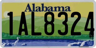 AL license plate 1AL8324