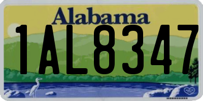 AL license plate 1AL8347