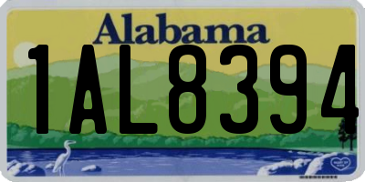 AL license plate 1AL8394