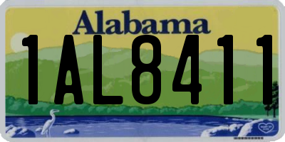 AL license plate 1AL8411