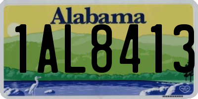 AL license plate 1AL8413