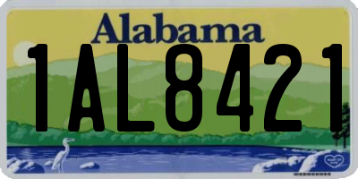 AL license plate 1AL8421