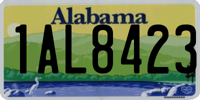 AL license plate 1AL8423