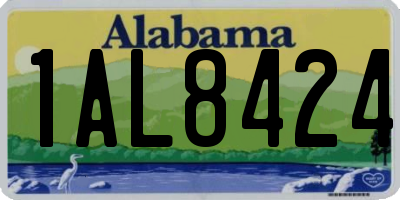AL license plate 1AL8424