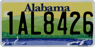 AL license plate 1AL8426