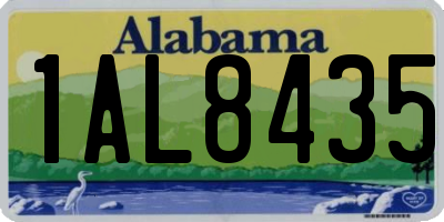 AL license plate 1AL8435