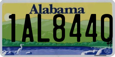 AL license plate 1AL8440