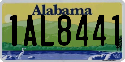 AL license plate 1AL8441