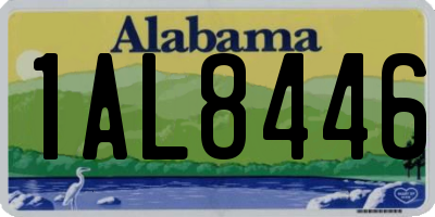 AL license plate 1AL8446