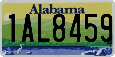 AL license plate 1AL8459