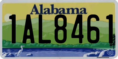 AL license plate 1AL8461