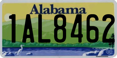 AL license plate 1AL8462