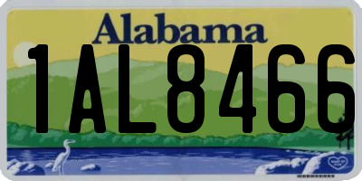 AL license plate 1AL8466