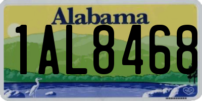 AL license plate 1AL8468